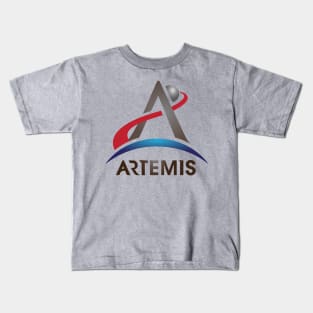 Artemis Program - First Woman on the Moon Kids T-Shirt